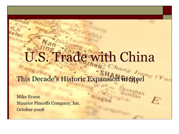 u s trade with china