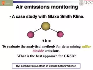 Air emissions monitoring - A case study with Glaxo Smith Kline .