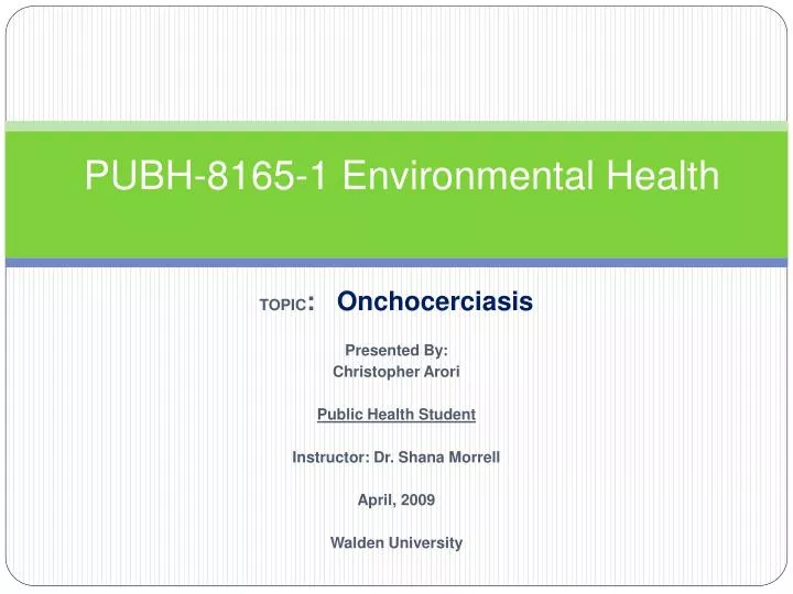 pubh 8165 1 environmental health