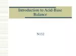 Introduction to Acid-Base Balance