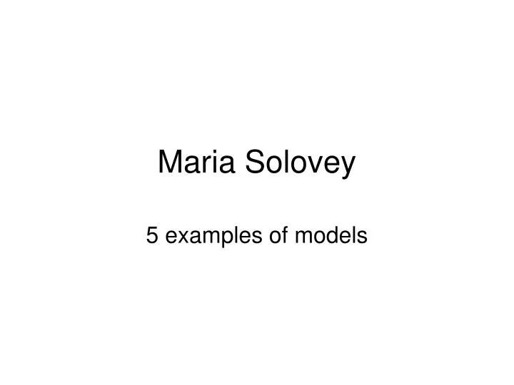 maria solovey