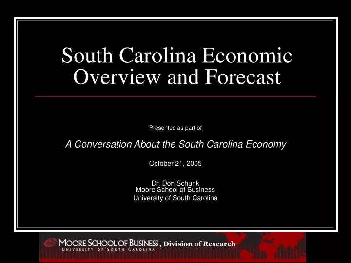 south carolina economic overview and forecast