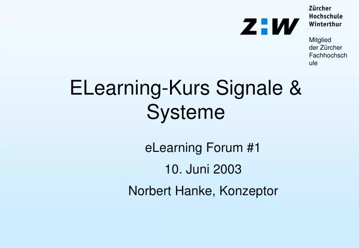 elearning kurs signale systeme