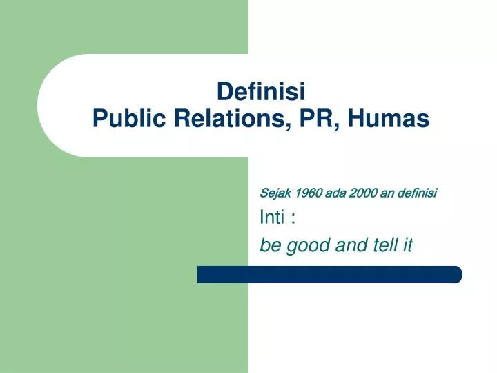 definisi public relations pr humas