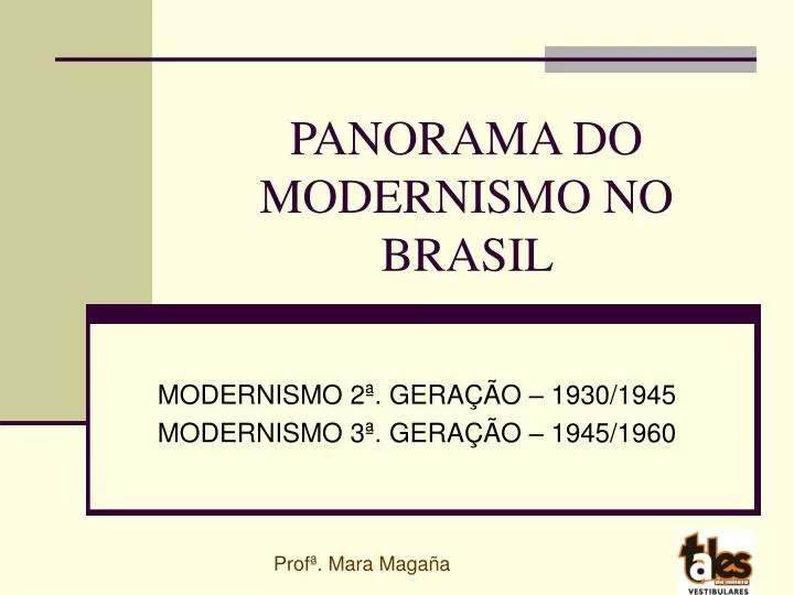 panorama do modernismo no brasil