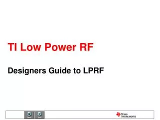 TI Low Power RF