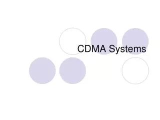 CDMA Systems