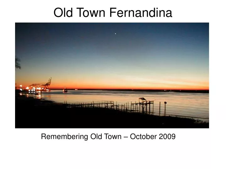 old town fernandina