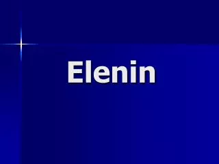 Elenin