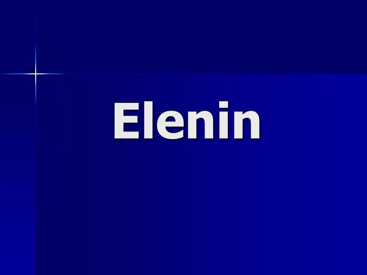 elenin