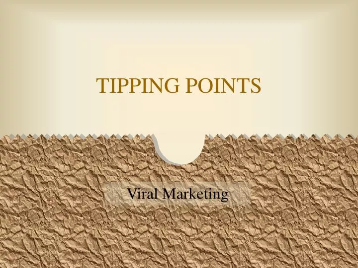 tipping points