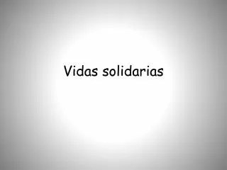 vidas solidarias