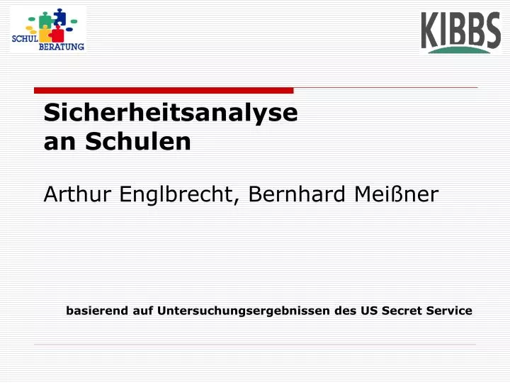 sicherheitsanalyse an schulen arthur englbrecht bernhard mei ner