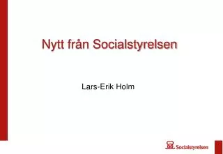 Nytt från Socialstyrelsen