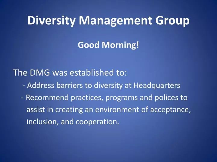 diversity management group
