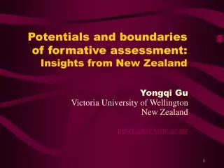 Potentials and boundaries of formative assessment: Insights from New Zealand