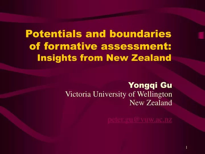 potentials and boundaries of formative assessment insights from new zealand