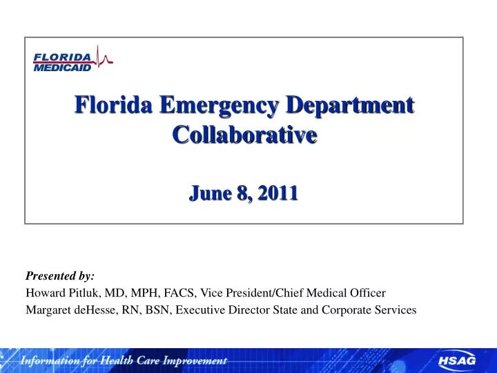 florida emergency department collaborative june 8 2011