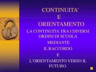 continuita e orientamento