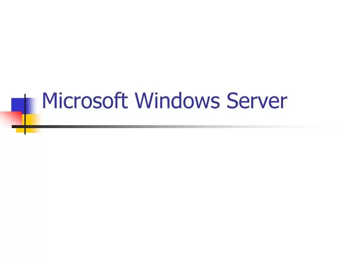 microsoft windows server