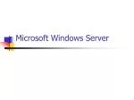 Microsoft Windows Server - slide 1