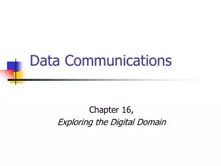 Data Communications