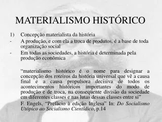 materialismo hist rico