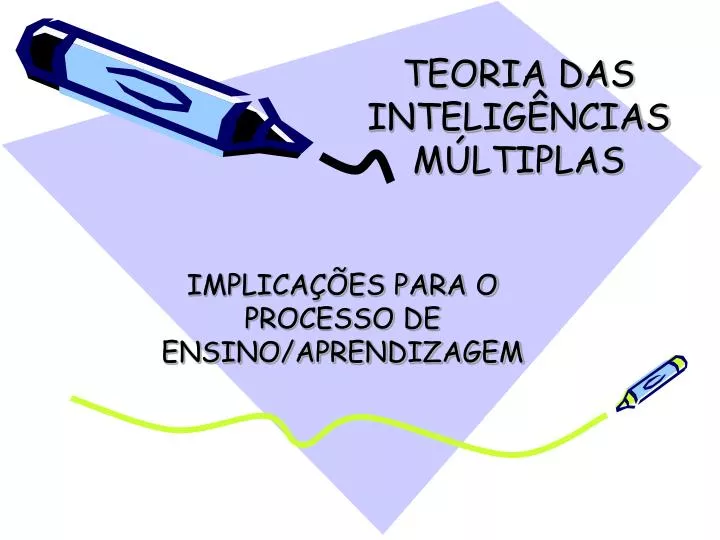 teoria das intelig ncias m ltiplas