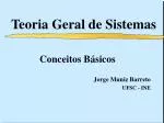 Teoria Geral de Sistemas - slide 1