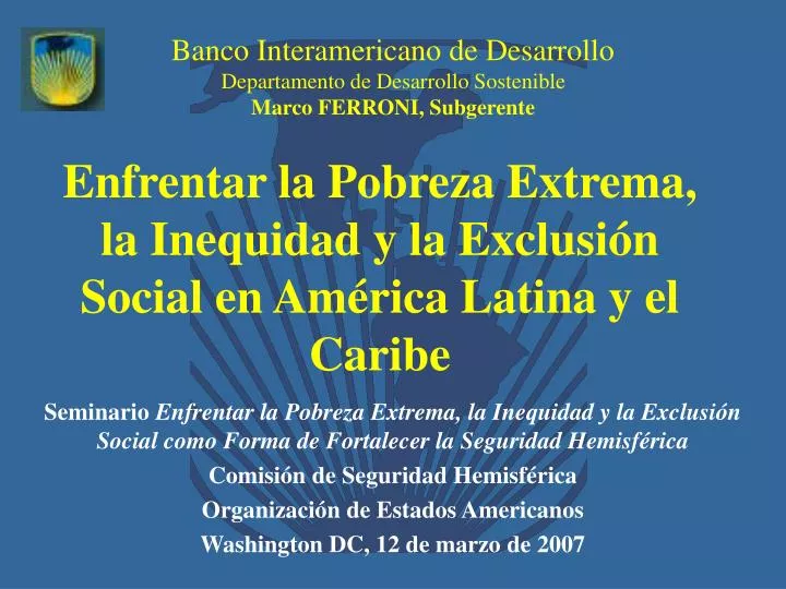 enfrentar la pobreza extrema la inequidad y la exclusi n social en am rica latina y el caribe