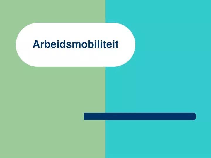 arbeidsmobiliteit