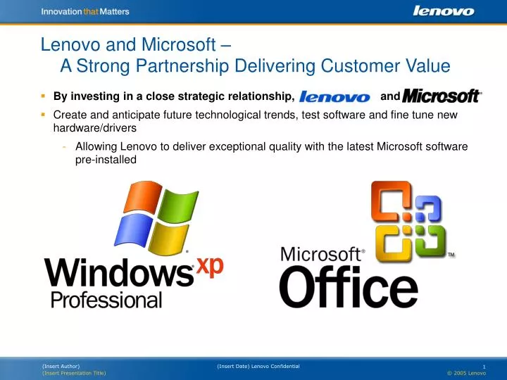 lenovo and microsoft a strong partnership delivering customer value