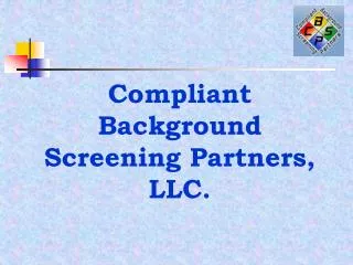 Compliant Background Screening Partners, LLC.