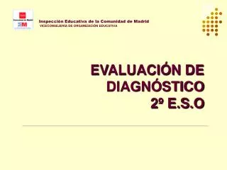 Inspección Educativa de la Comunidad de Madrid VICECONSEJERÍA DE ORGANIZACIÓN EDUCATIVA