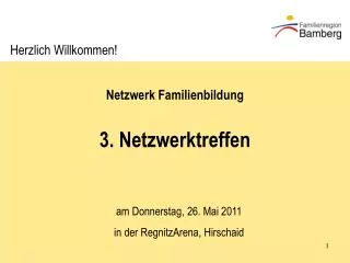 Netzwerk Familienbildung 3. Netzwerktreffen
