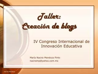 taller creaci n de blogs