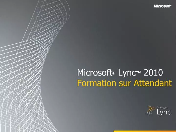 microsoft lync 2010 formation sur attendant