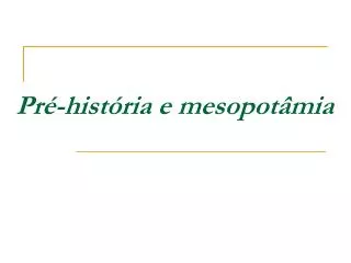 pr hist ria e mesopot mia
