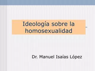 Ideología sobre la homosexualidad