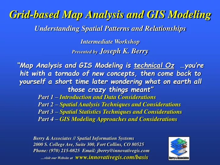 grid based map analysis and gis modeling understanding spatial patterns and relationships