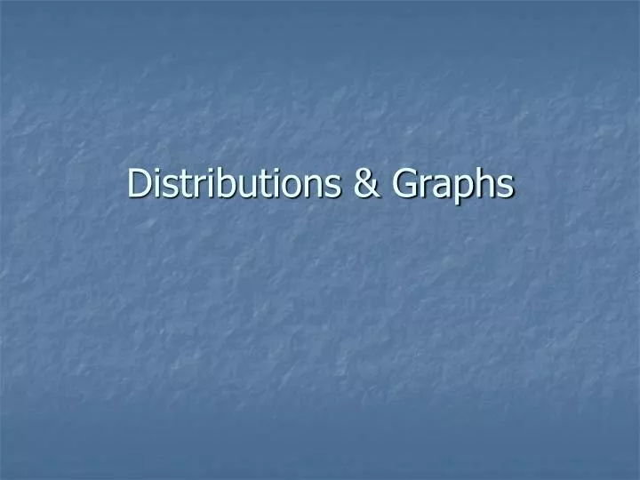 distributions graphs