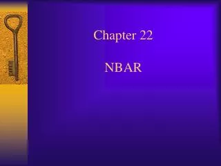 Chapter 22 NBAR