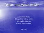 Ocean and Wave Power - slide 1