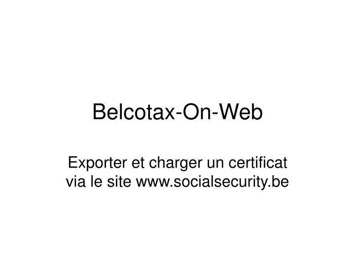 belcotax on web