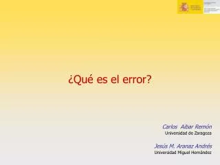 qu es el error