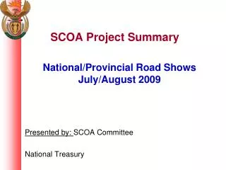 SCOA Project Summary