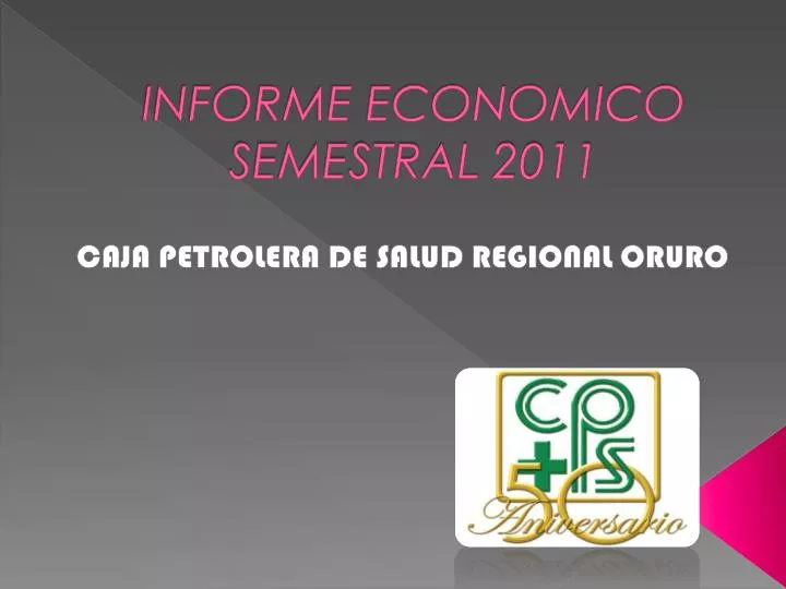 informe economico semestral 2011