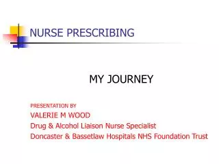 NURSE PRESCRIBING