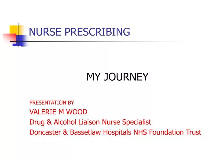 nurse prescribing