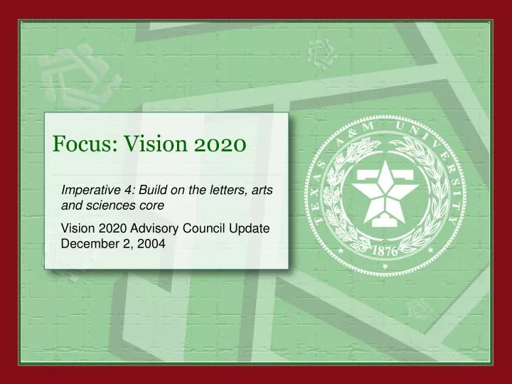 focus vision 2020